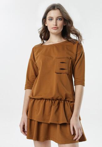 Camelowa Sukienka Lorene