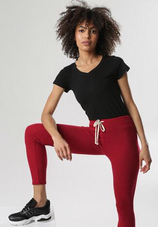 Bordowe Legginsy Kallikea