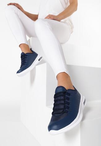 Granatowe Sneakersy Calysise