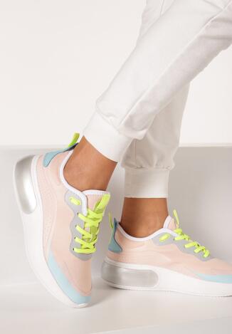 Jasnoróżowe Sneakersy Acapheu