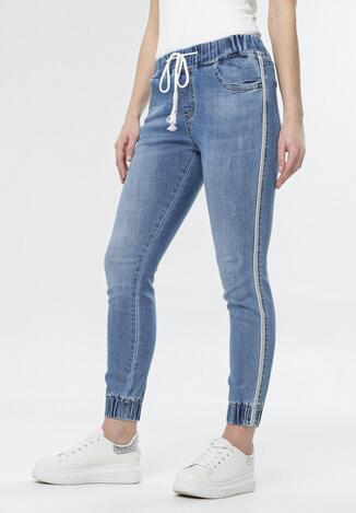 Niebieskie Jeansy Joggery Calytea