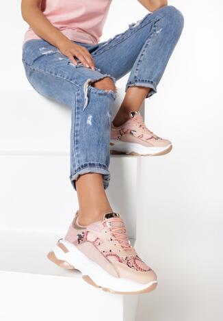 Różowe Sneakersy Merilla