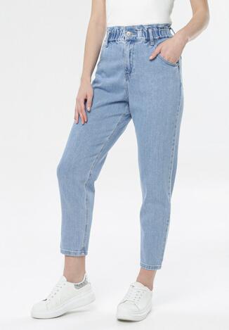 Niebieskie Jeansy Mom FIt Peisileora