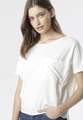 Kremowy T-shirt Nonariye