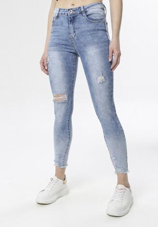 Niebieskie Jeansy Skinny Echithyia