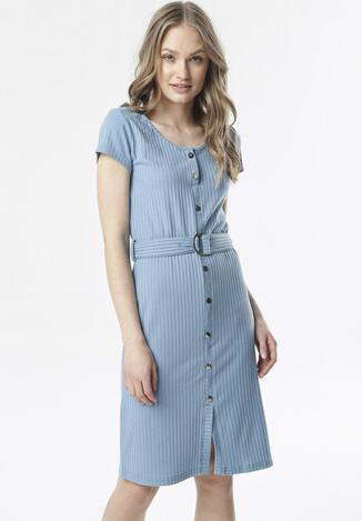 Niebieska Sukienka Savalodia