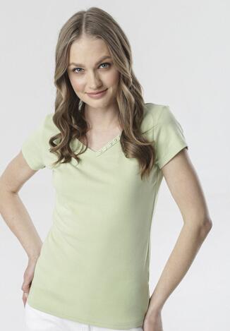Jasnozielony T-shirt Melimine