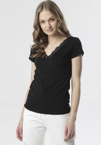 Czarny T-shirt Allulei