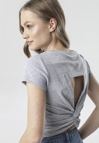 Szary T-shirt Nysalane