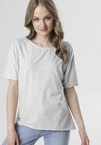 Szary T-shirt Delofer