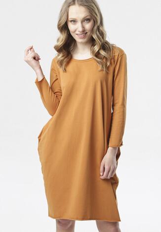 Camelowa Sukienka Adrieta