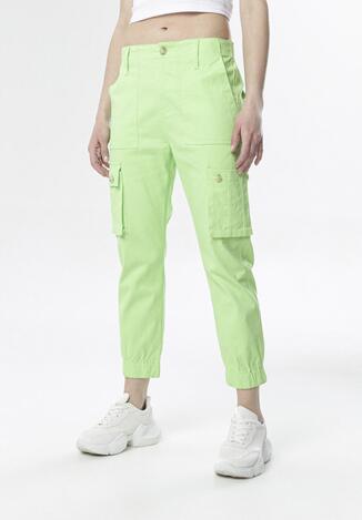 Limonkowe Spodnie Joggery Physadeia