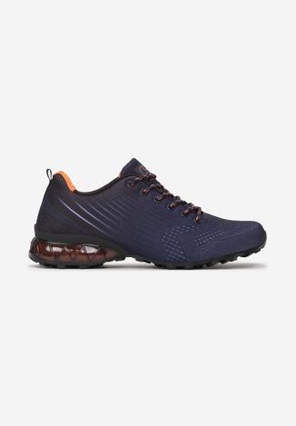 Granatowo-Pomarańczowe Buty Sportowe Sireirea