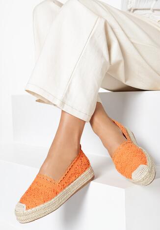 Pomarańczowe Espadryle Genirien