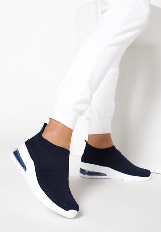 Granatowe Sneakersy Genethia