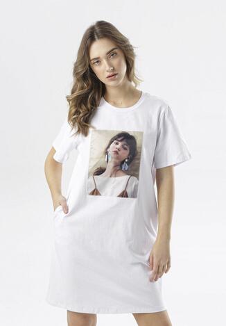 Biała Sukienka Euphelirea