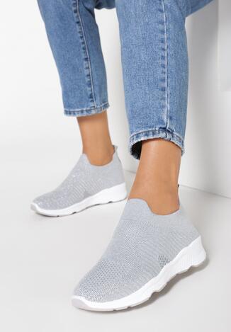Szare Sneakersy Haireino