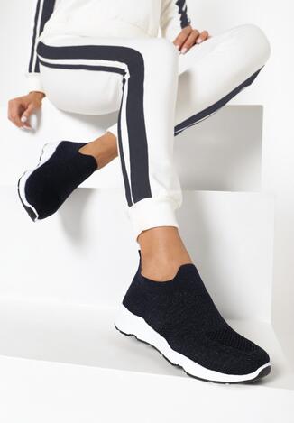 Granatowe Sneakersy Haireino