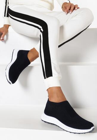 Granatowe Sneakersy Oleles