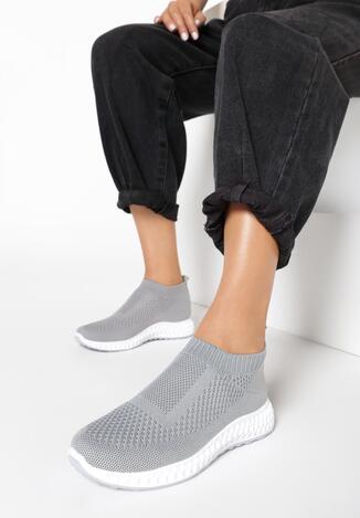 Szare Sneakersy Oleles