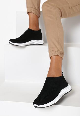 Czarne Sneakersy Oleles