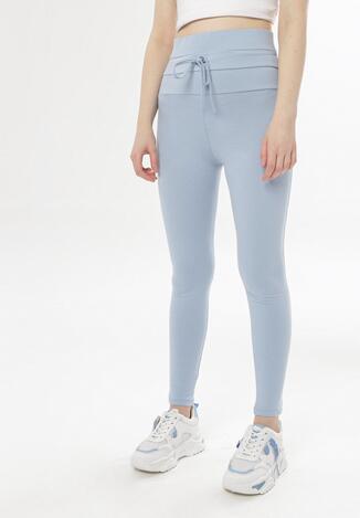 Jasnoniebieskie Legginsy Mariris