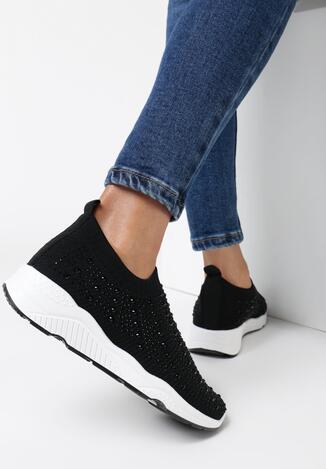 Czarne Sneakersy Acanos
