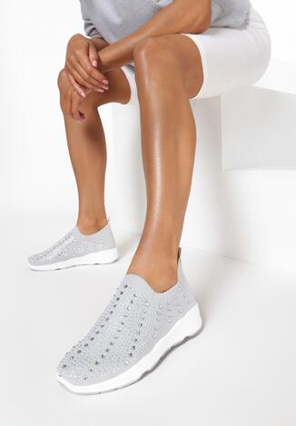 Jasnoszare Sneakersy Acanos