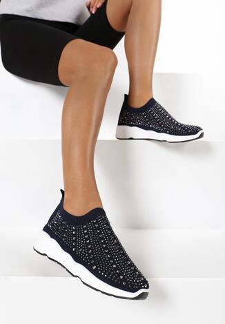 Granatowe Sneakersy Acanos