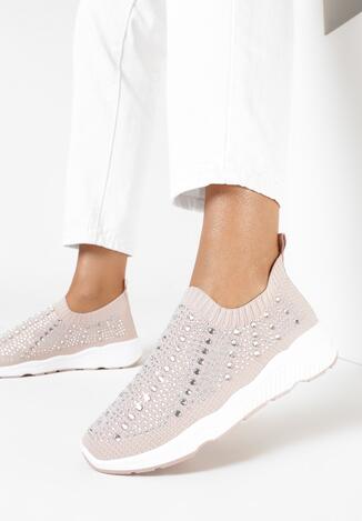 Beżowe Sneakersy Acanos