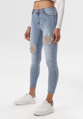 Jasnoniebieskie Jeansy Slim Priscila