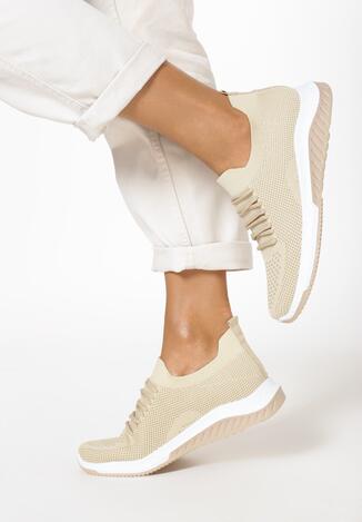 Beżowe Buty Sportowe Iphamia