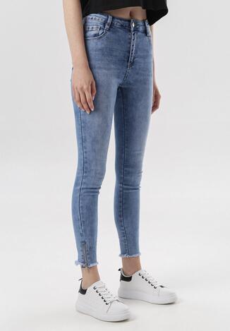 Niebieskie Jeansy High Waist Arrienna
