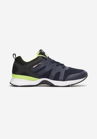Granatowo-Zielone Buty Sportowe Kalimei