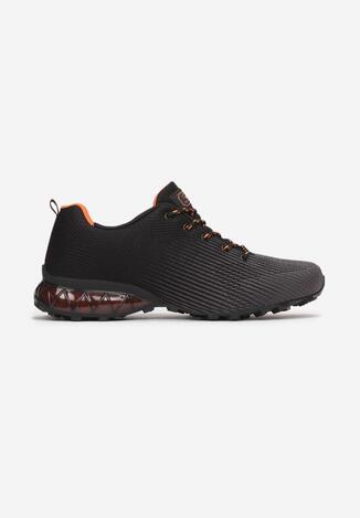 Czarno-Pomarańczowe Buty Sportowe Aqiavia