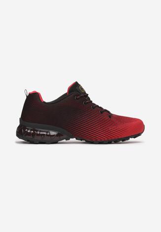 Czarno-Czerwone Buty Sportowe Aqiavia