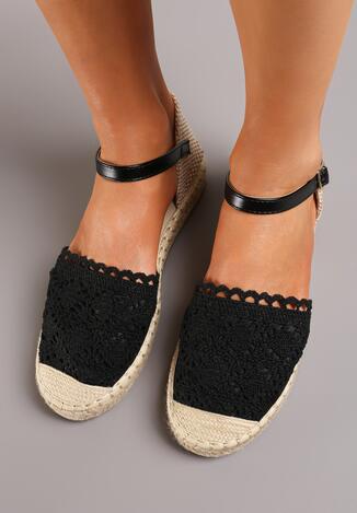 Fekete espadrilles