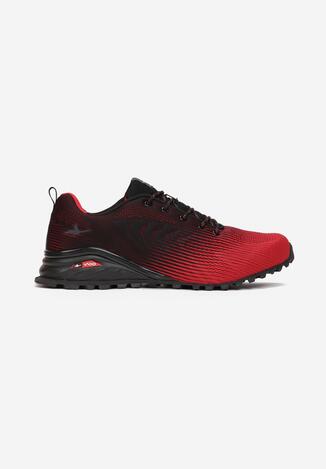 Czarno-Czerwone Buty Sportowe Lorairial