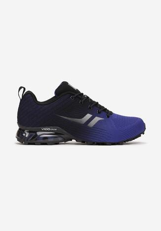Czarno-Niebieskie Buty Sportowe Stop Heart