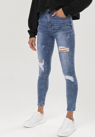 Niebieskie Jeansy Skinny Anikaia