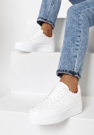 Biało-Różowe Sneakersy Idahthera