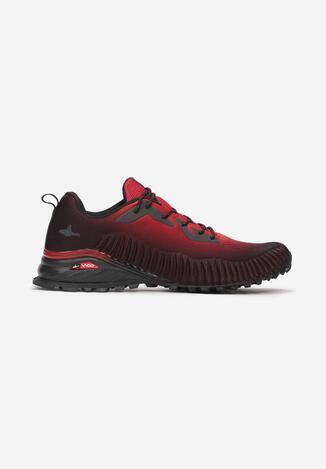 Czarno-Czerwone Buty Sportowe Asilirea