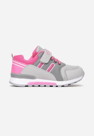 Szaro-Różowe Buty Sportowe Acalodia