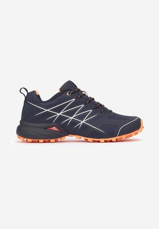 Granatowo-Pomarańczowe Buty Sportowe Pheropise