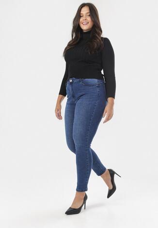 Niebieskie Jeansy Skinny Himenohre