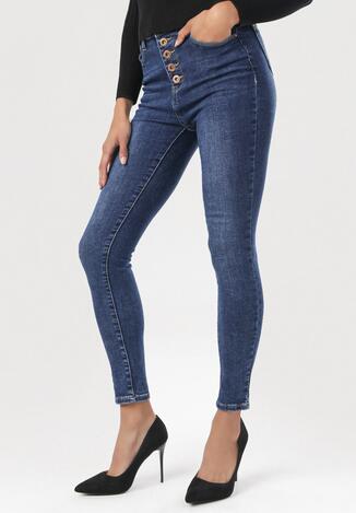Niebieskie Jeansy Skinny Parlea