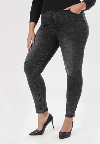 Czarne Jeansy Skinny Kleomellia
