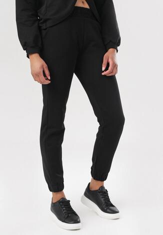 Czarne Spodnie Dresowe Felyera