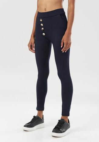 Granatowe Legginsy Urileli