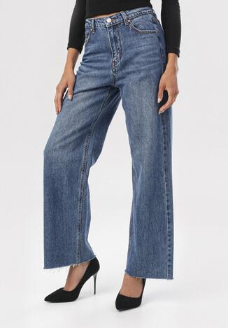Niebieskie Jeansy Culottes Zhaenne